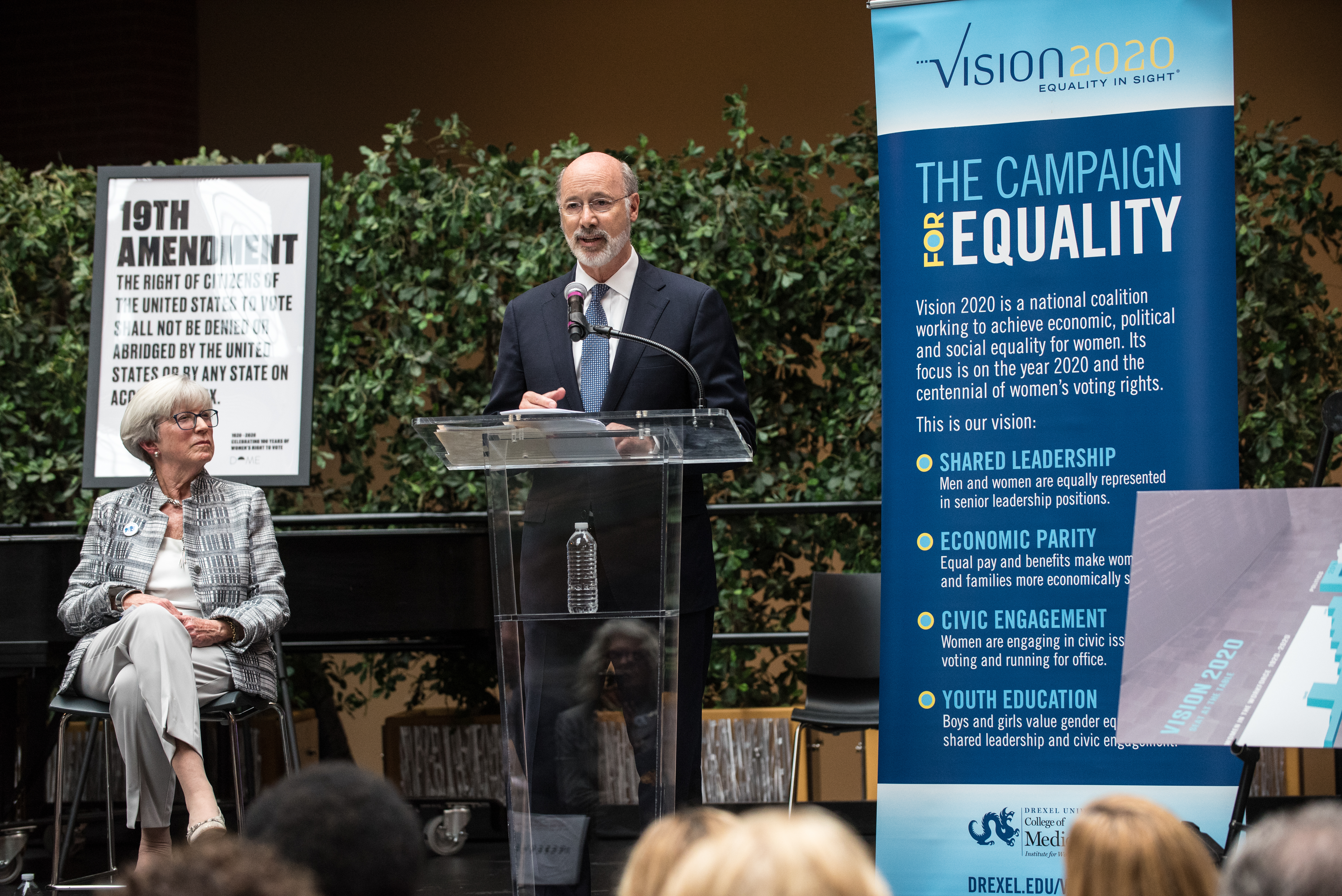 Governor Tom Wolf Supports Vision 2020's Women 100